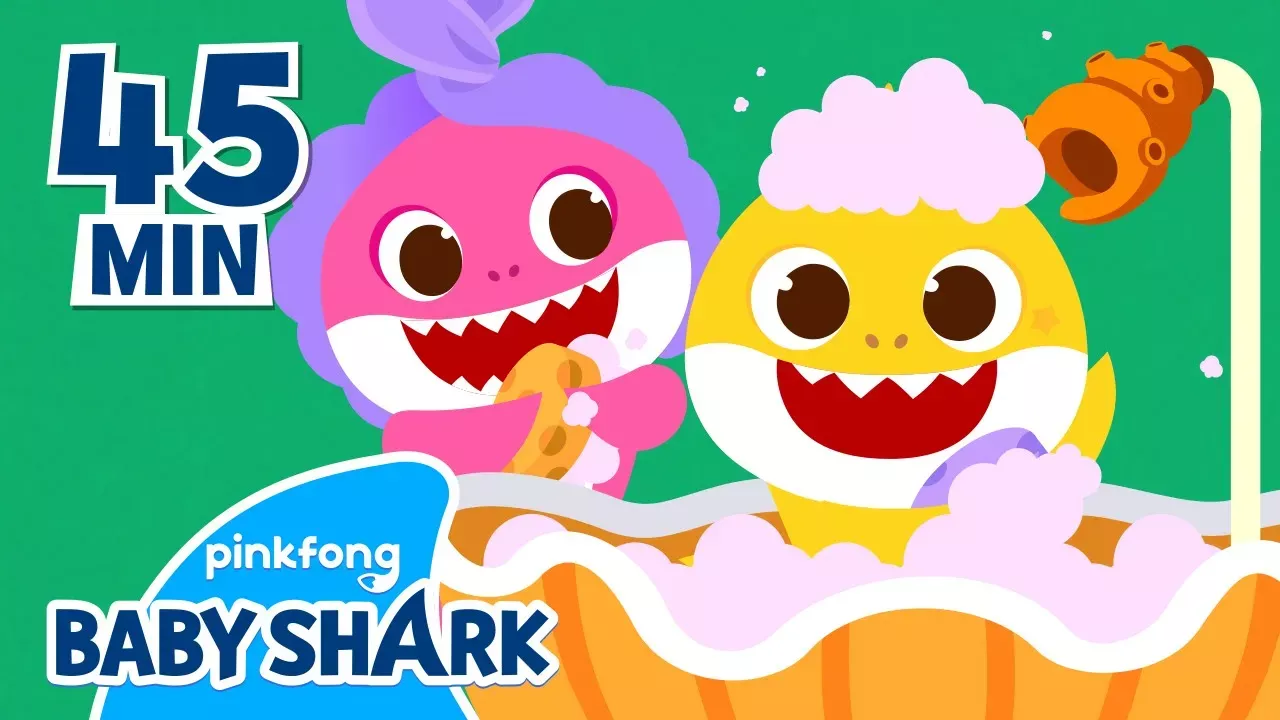 Let's Take a Bath with Baby Shark! | +Compilation | Habits and Songs for Kids | Baby Shark Official