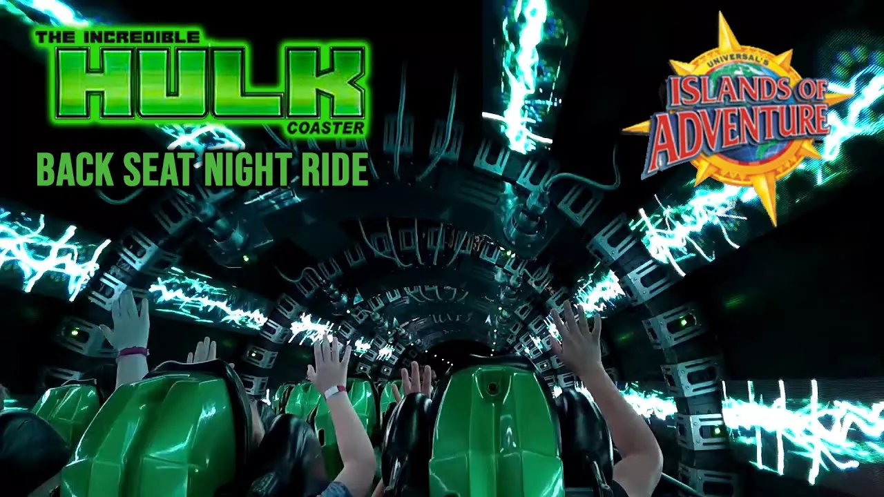 Jan 2021 The Incredible Hulk Coaster at Night On Ride HD POV Islands of Adventure Universal Orlando
