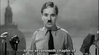 "The Great Dictator" speech by Charlie Chaplin (English Subtitles)