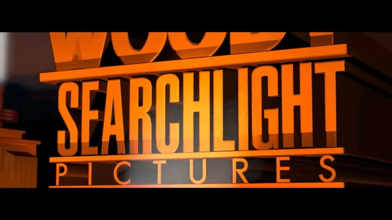Woody Searchlight Pictures logo (1997-1999) [anamorphic widescreen]
