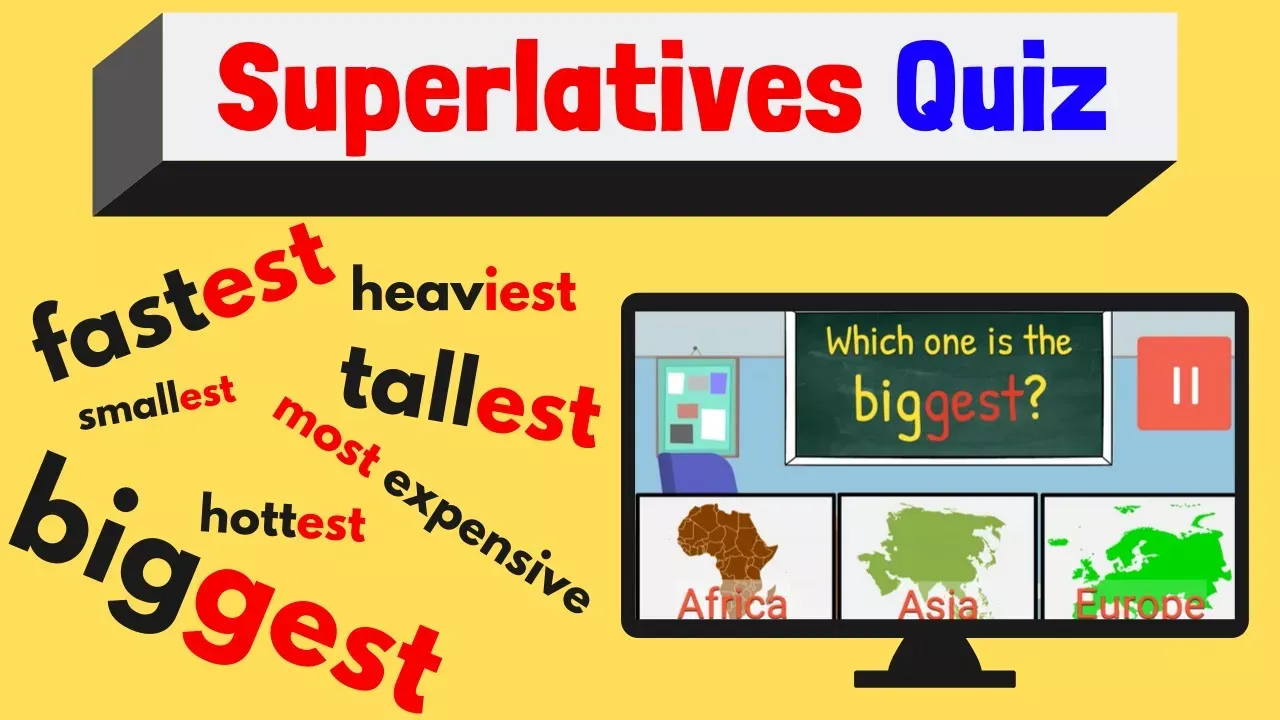 Superlatives Quiz | Fun ESL Game | Easy English Quiz