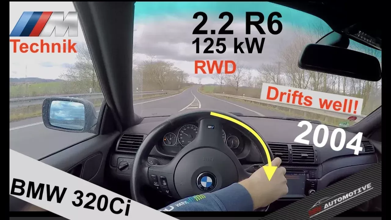 2004 | BMW 320Ci POV Test Drive + Powerslides + Acceleration 0 - 200 km/h