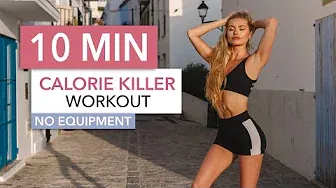 10 MIN CALORIE KILLER / Medium Level - a HIIT workout that won't kill you I Pamela Reif