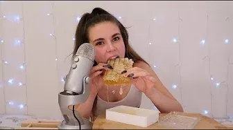 ASMR Eating / Playing with Raw Honeycomb | Lauren Alexis