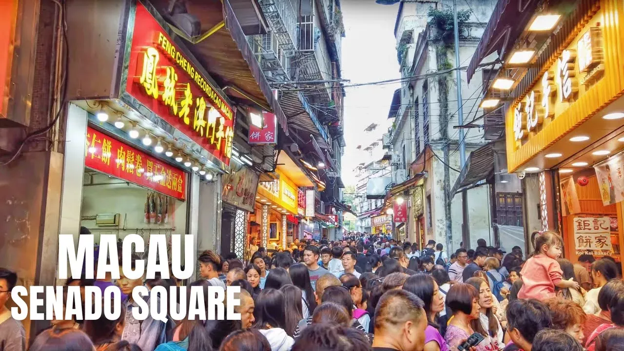 Macau China Walking Tour (Senado Square to Ruins of St. Paul) / 澳门中国徒步旅行