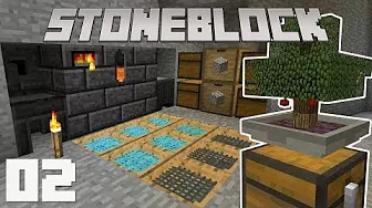 StoneBlock #02 - Добыча ресурсов | Выживание в Маинкрафт с модами