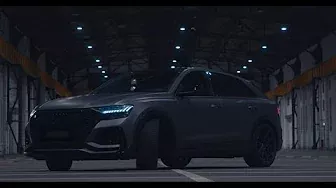 Audi RSQ8 CarPorn 4K | 4K Night drive | City | low air suspension |