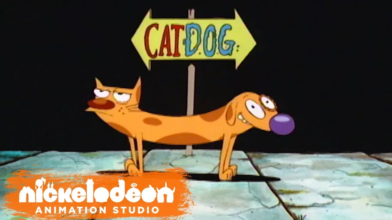 "CatDog" Theme Song (HQ) | Episode Opening Credits | Nick Animation