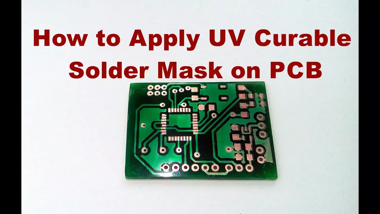 How to Apply Liquid Green UV Curable Solder Mask on Home Made PCB
