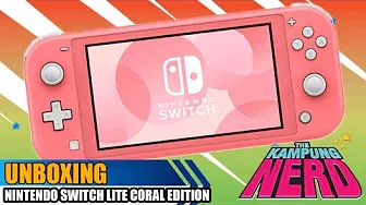 Unboxing Nintendo Switch Lite Coral Edition | The Kampung Nerd