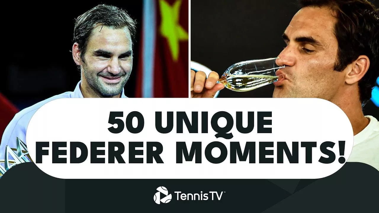 50 Unique Roger Federer Moments!