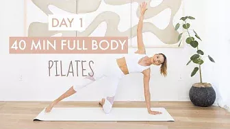 40 MIN Toned Full Body Pilates Workout | Day 1 Challenge | No Equipment