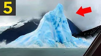 5 Icebergs Flipping Over - incredible