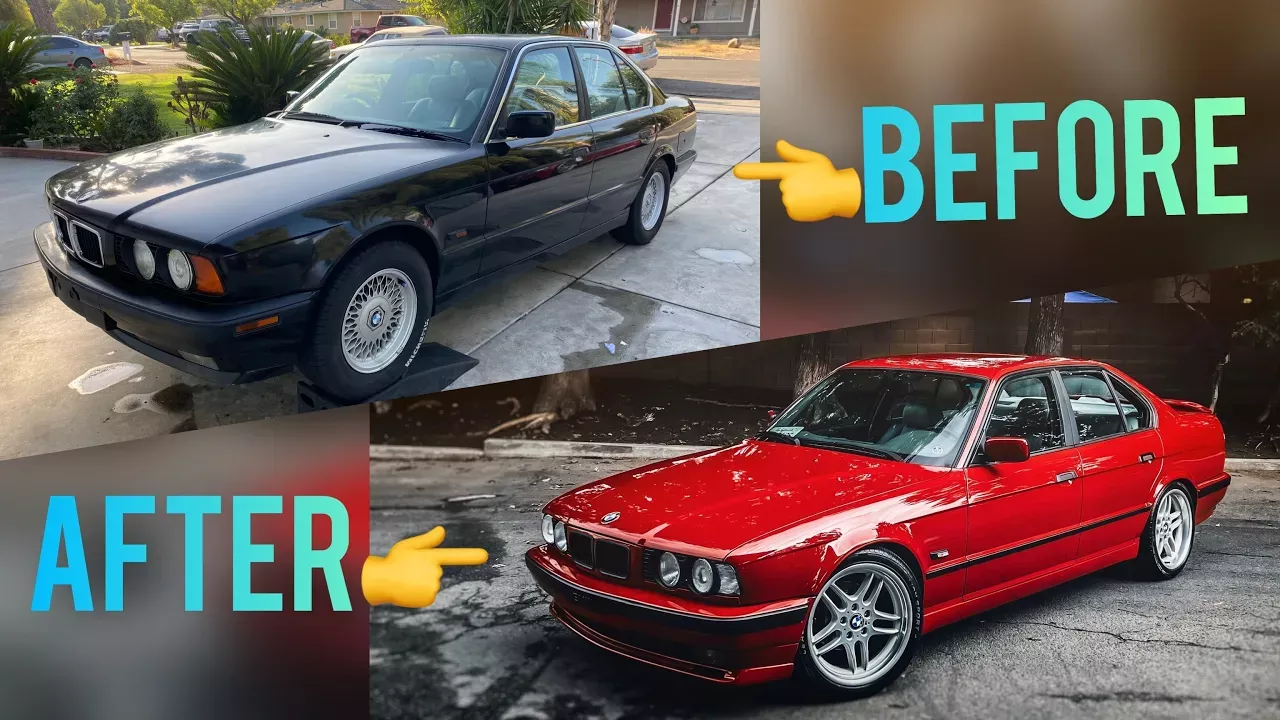 BUILDING A BMW E34 540i IN 15 MINUTES!