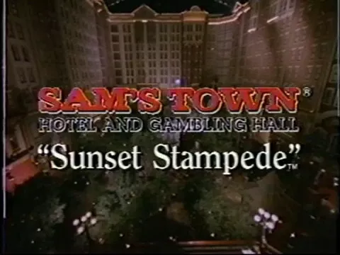 1995 - Sam's Town Las Vegas - Sunset Stampede Laser Light and Water Western Show
