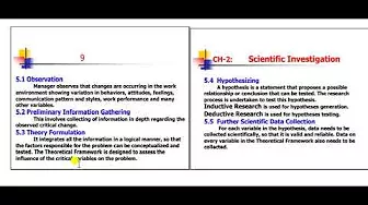 Lecture#5 | Hypothetic-Deductive method| Explain (7) seven steps Process of Scientific Investigation