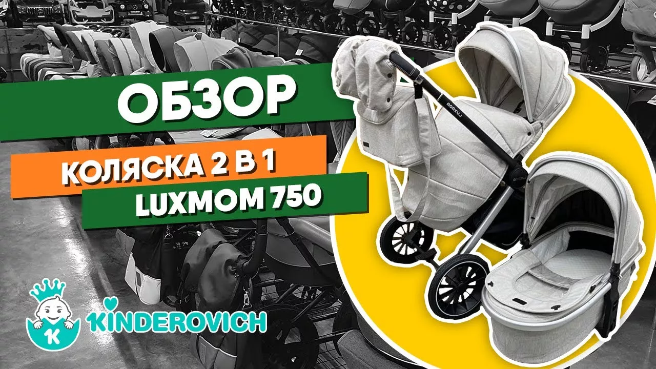 Обзор коляски Luxmom 750 2 в 1