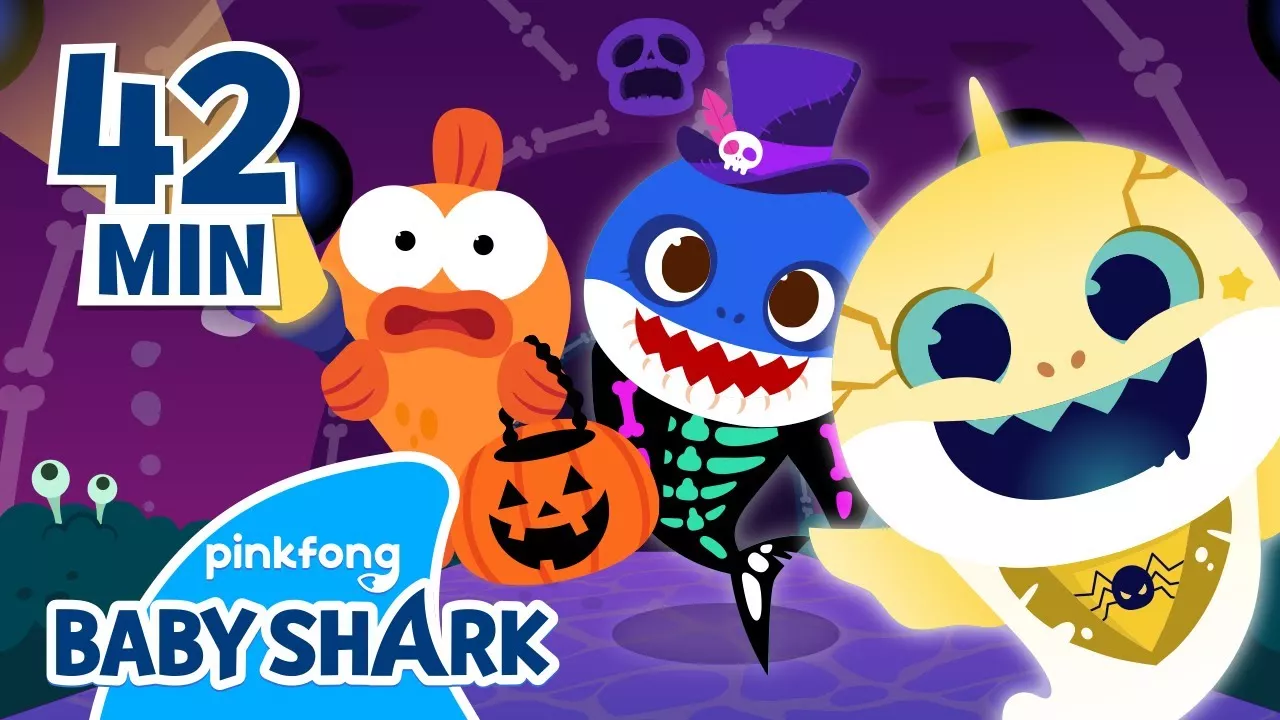 Spooky Zombie Sharks and More | +Compilation | Baby Shark Halloween | Baby Shark Official