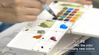 Sakura - How to Paint with Koi Water Colors Pocket Field Sketch Box & Pigma