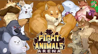 SNSで人気の動物達が戦うゲームがカオスww【Fight of animals arena】