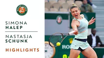 Simona Halep vs Nastasja Schunk - Round 1 Highlights I Roland-Garros 2022