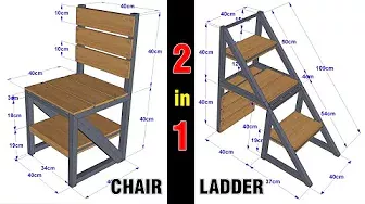 HOW TO MAKE A FOLDING LADDER CHAIR