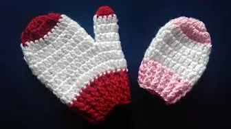 كروشيه جونتي/ قفاز للأطفال والكبار (crochet gloves)