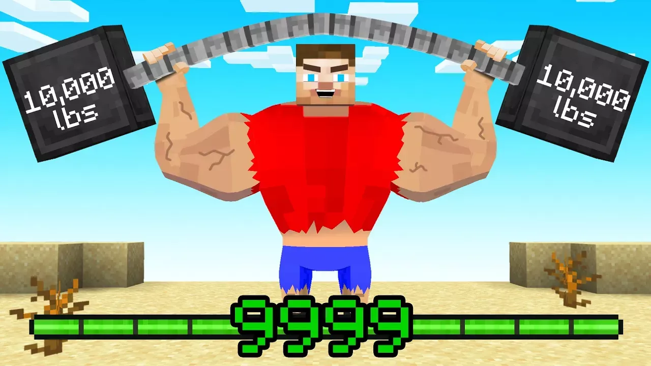 Minecraft but XP = Your Strength