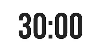 30 MINUTE TIMER - COUNTDOWN TIMER (MINIMAL)