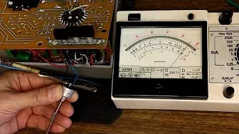 Тестер 43101 - замер резисторов омметра, чистка переключателя, проверка потенциометра установки нуля