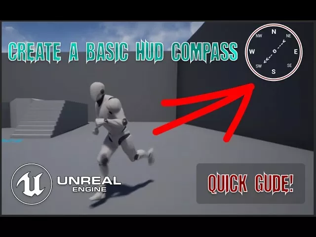 UE4 - Quick Guide - Creating a HUD Compass