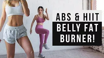 Belly Fat Burner Workout | 20 MIN ABS & HIIT CARDIO Workout At Home | No Jumping alt