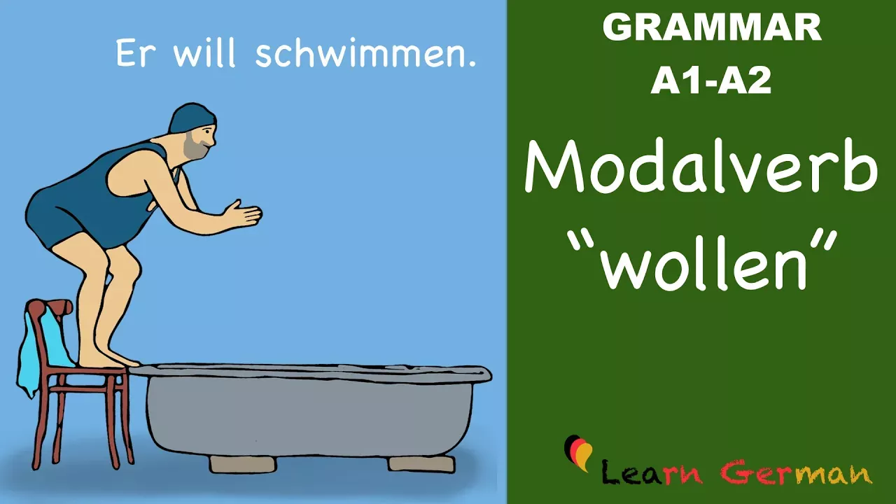 Learn German | German Grammar | wollen | Modal verbs | Modalverben | A1