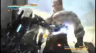 Raiden punching Armstrong 5x speed meme (Standing here i realize)