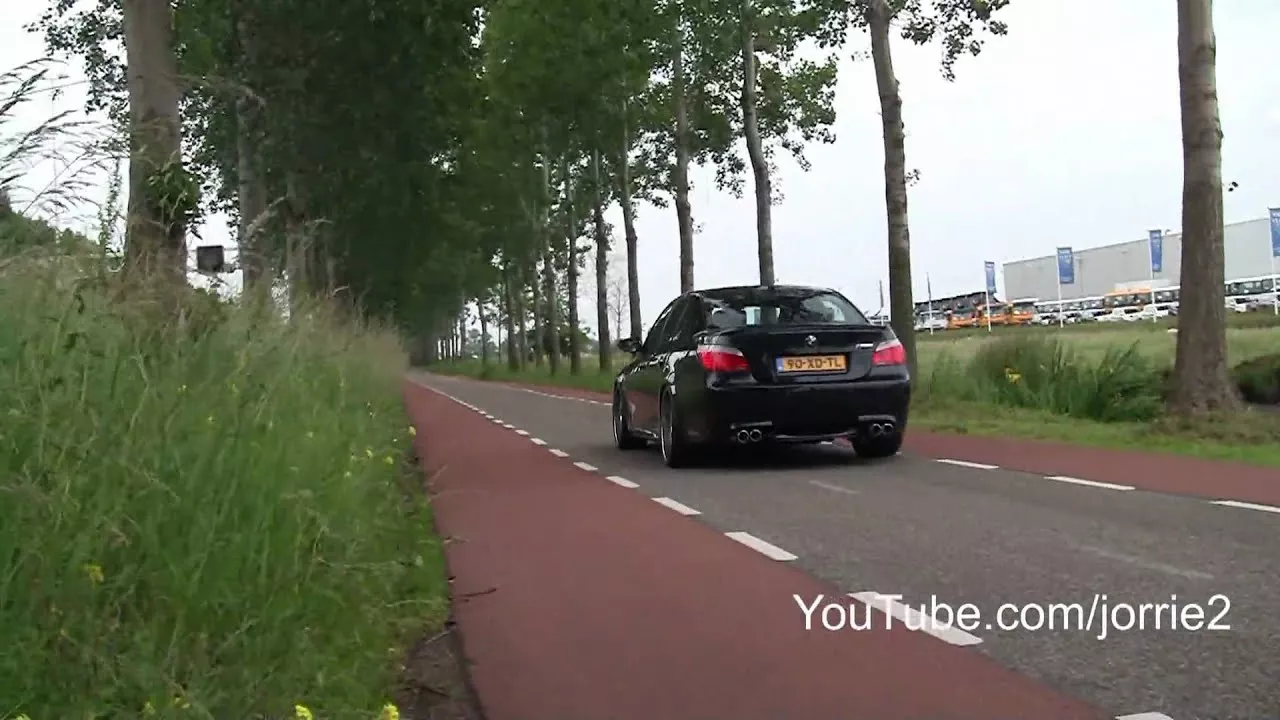 BMW M5 V10 Manhart Racing Mostec exhaust sound!! - 1080p HD
