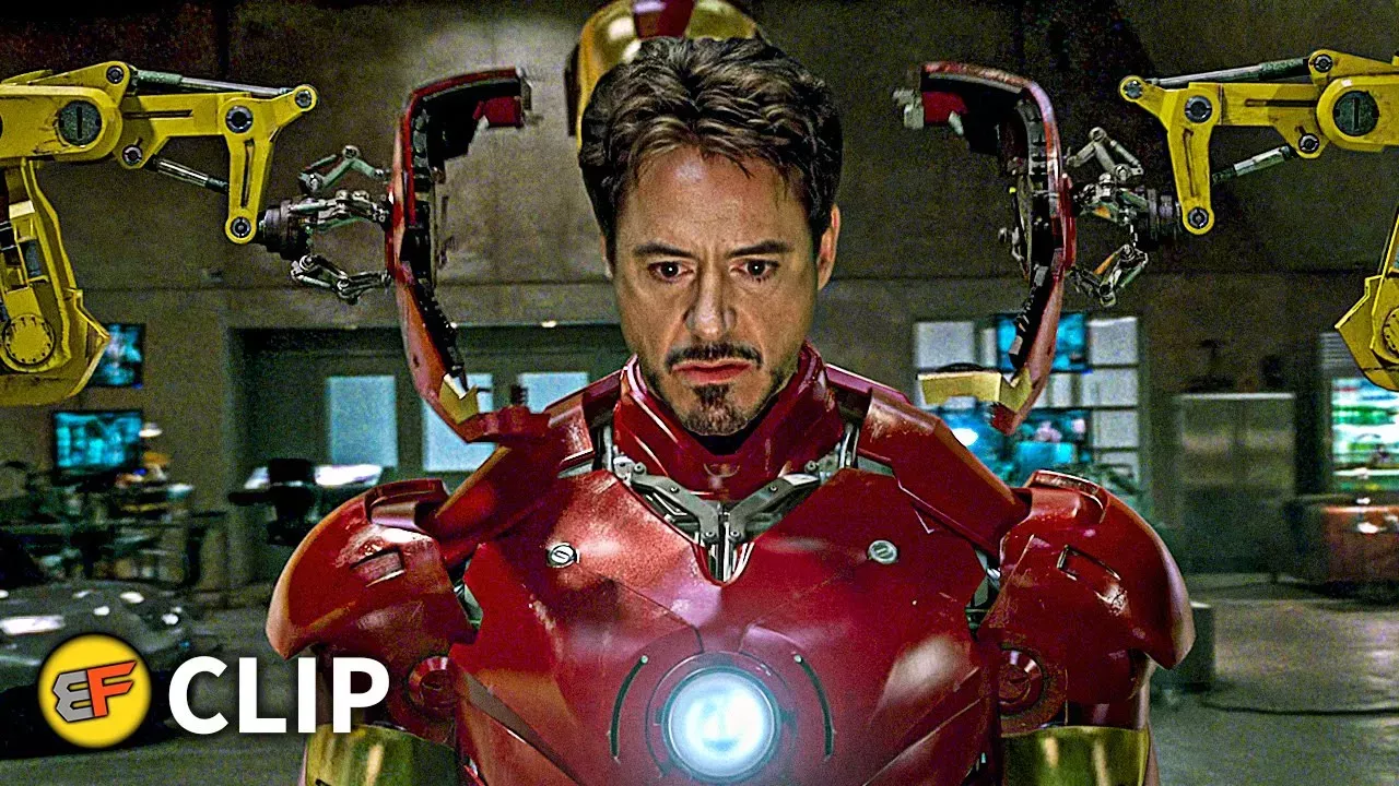 Iron Man Mark III Armor Suit Up Scene | Iron Man (2008) IMAX Movie Clip HD 4K
