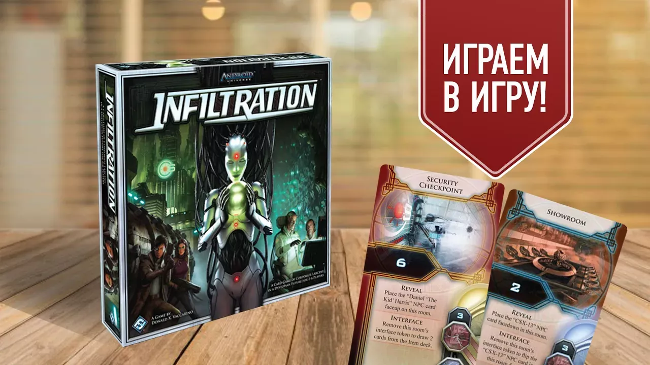 ANDROID INFILTRATION: играем в настольную игру в жанре киберпанк