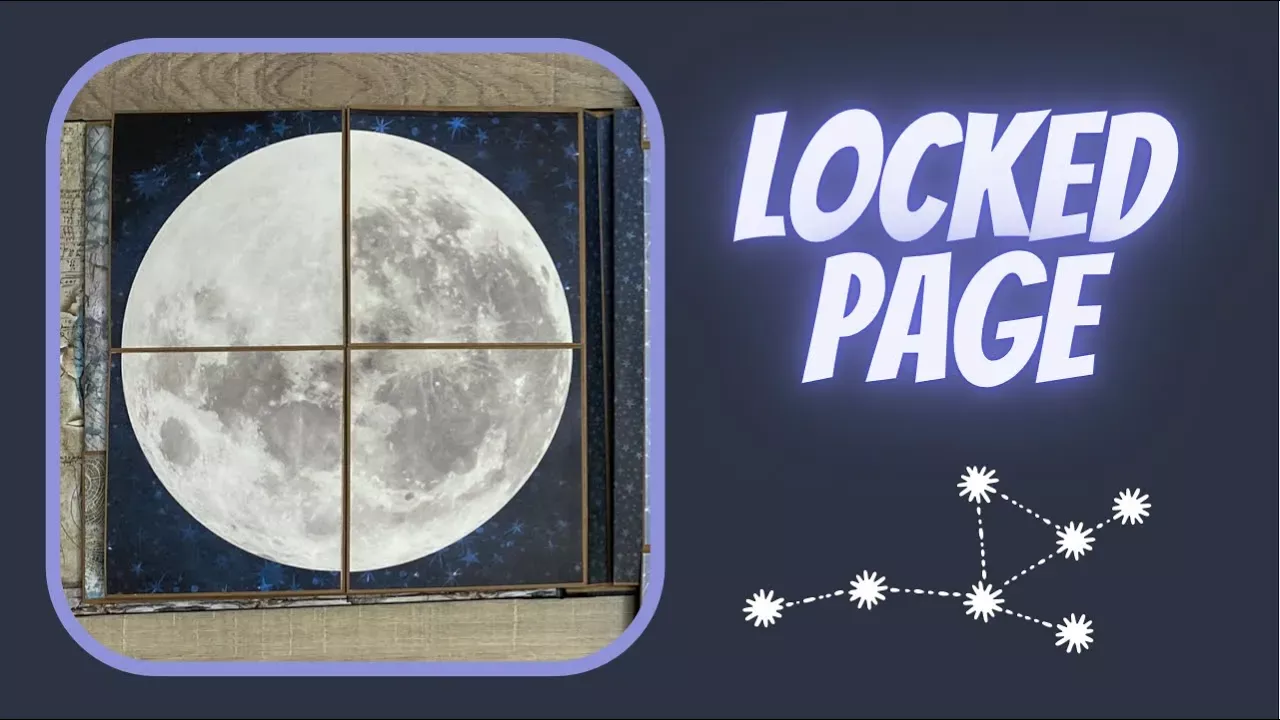 Locked Scrapbook Page 🌟 Puzzle Lock Cards Tutorial