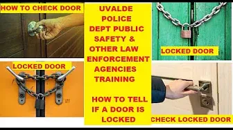Uvalde School Video Explained - Question & Concerns - What Is Hooligan Tool & Explaining Locked Door