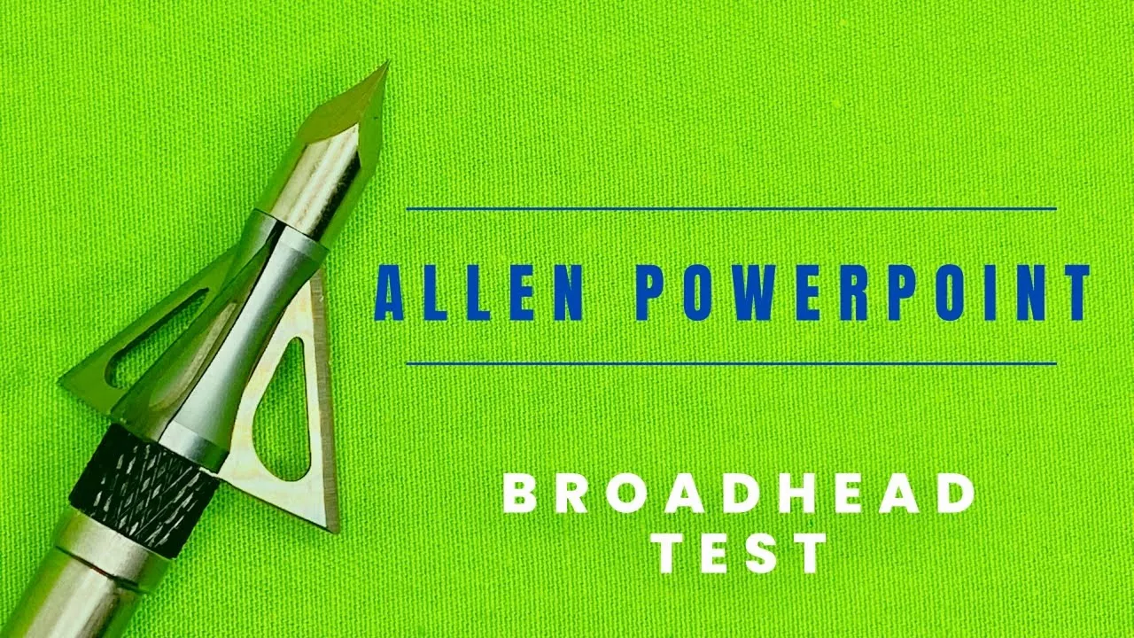 ALLEN POWERPOINT CHISEL: Broadhead Test