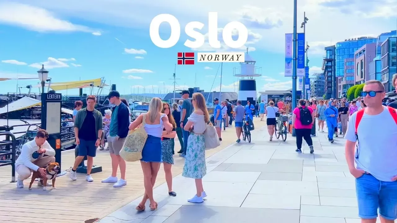 Oslo, Norway 🇳🇴- Summer Walk 2022 - 4K/60fps HDR - Walking Tour