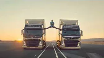 Жан Клод Ван Дамм реклама Volvo Trucks | Шпагат в движении!