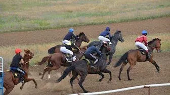 Скачки на лошадях Элиста 16 мая 2013г.  III заезд, 1600 метров
