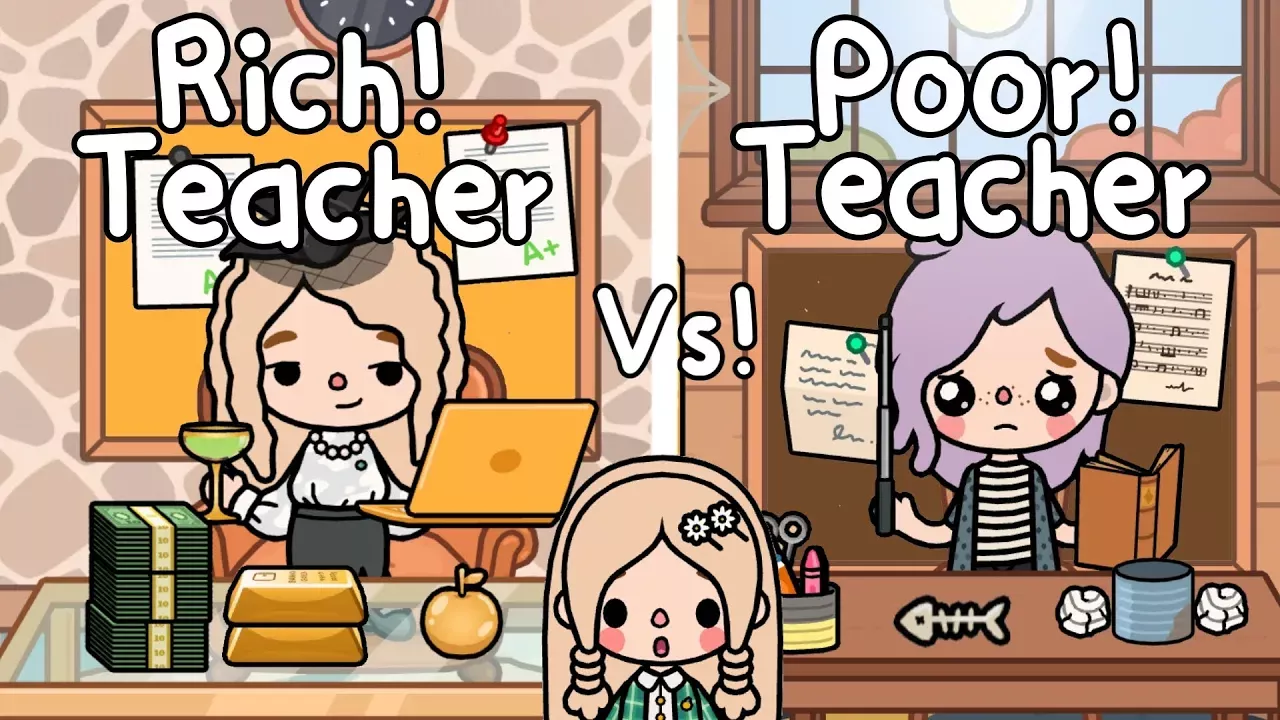 Rich Teacher Vs Poor Teacher👩🏼‍🏫🤑📚Toca Life World🌎ครูรวย Vs ครูจน | Toca Boca | Toca Story Sad Story