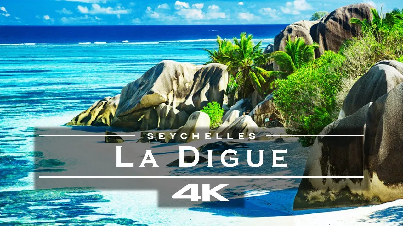 La Digue, Seychelles 🇸🇨 - by drone [4K]