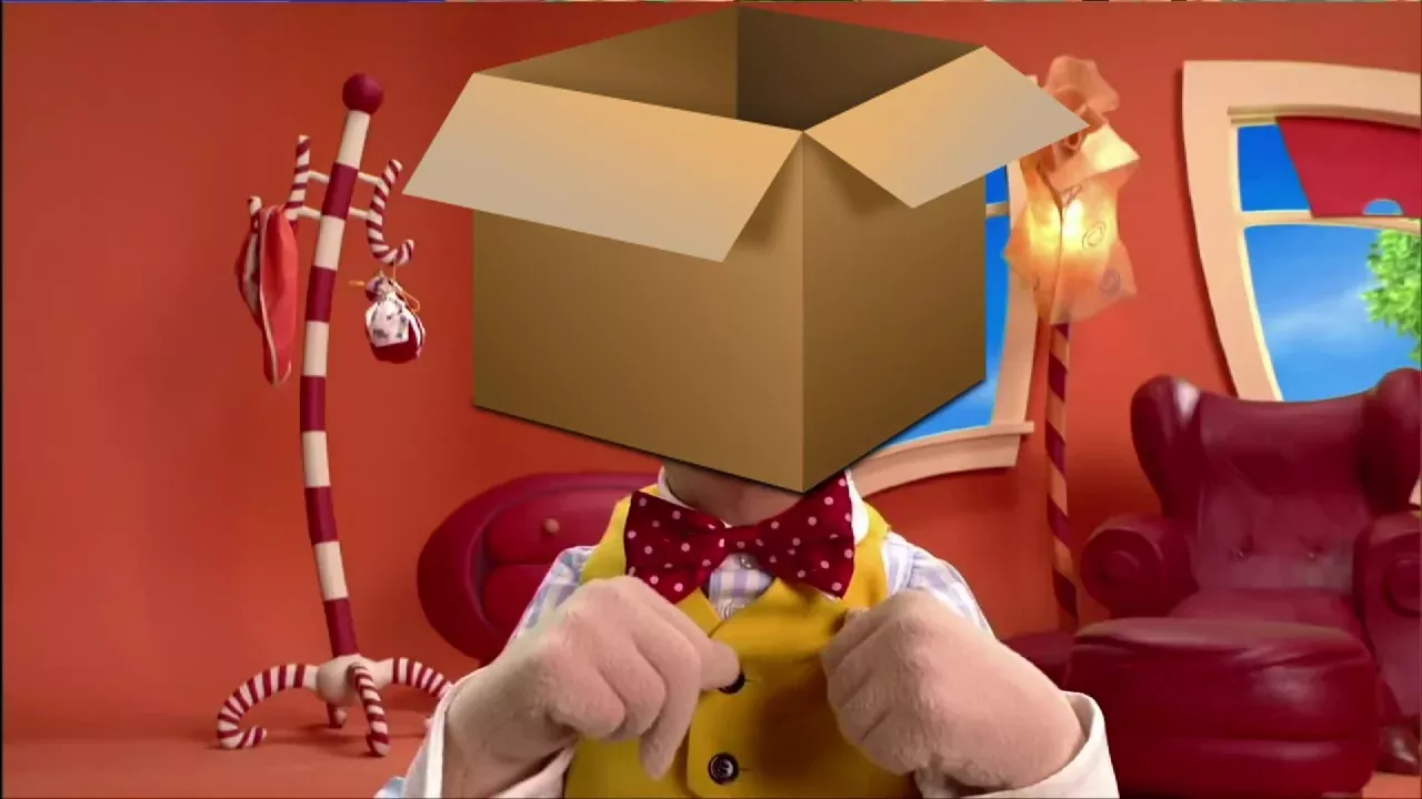 the mine song but everything is a box
