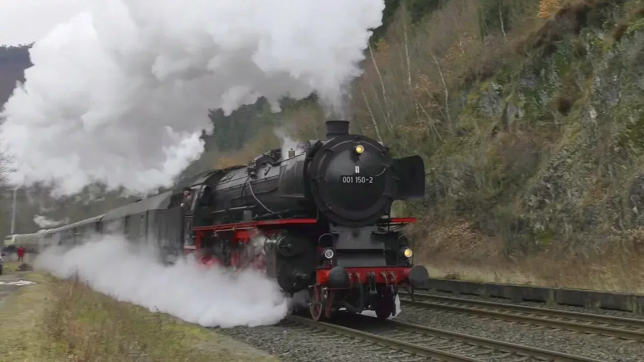 Le bruit des trains à vapeur (HD)