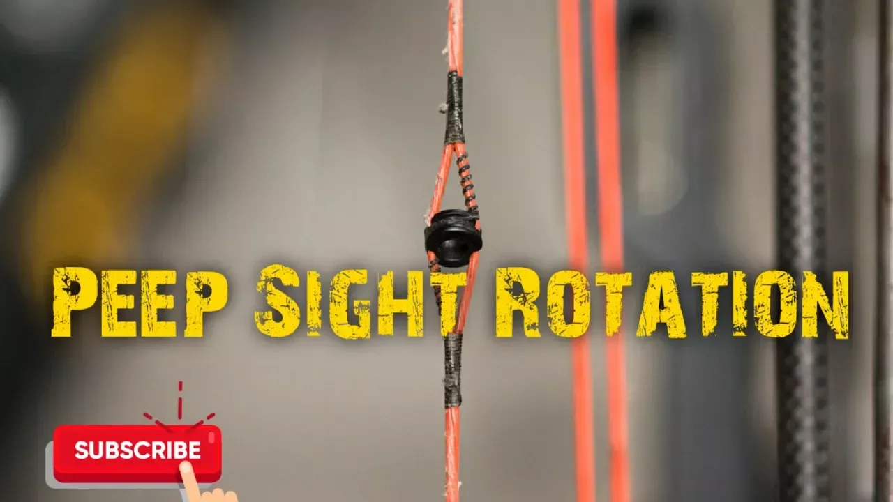 Bow String Peep Sight Rotation