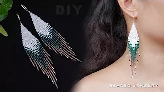 Fringe earring tutorial. How to make Native American Style Earrings