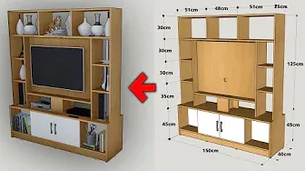 HOW TO MAKE A ROTATING TV CABINET - STEP BY STEP